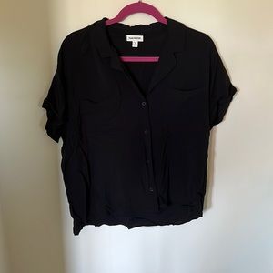 Frank and Oak black button shirt